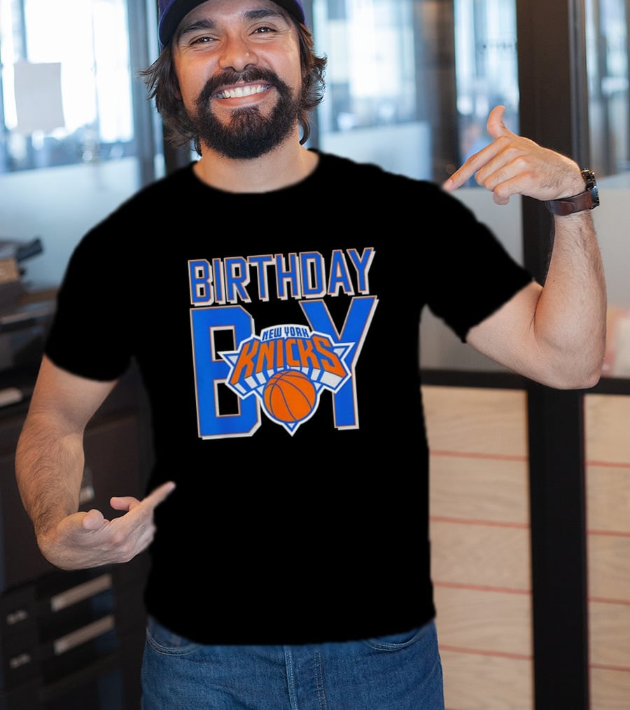 New York Knicks NBA Birthday Boy Basketball Fan Apparel T-Shirt