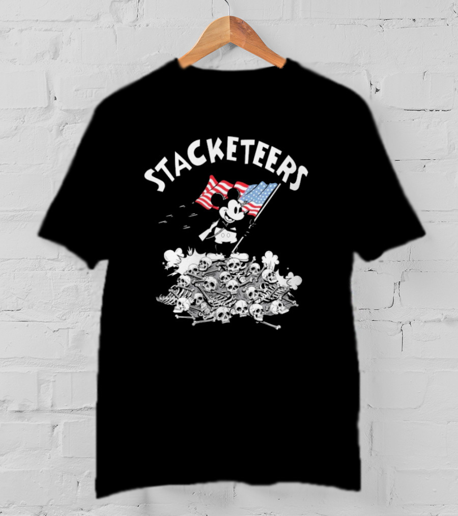 Stacketeers Mickey Mouse American Flag T-Shirt
