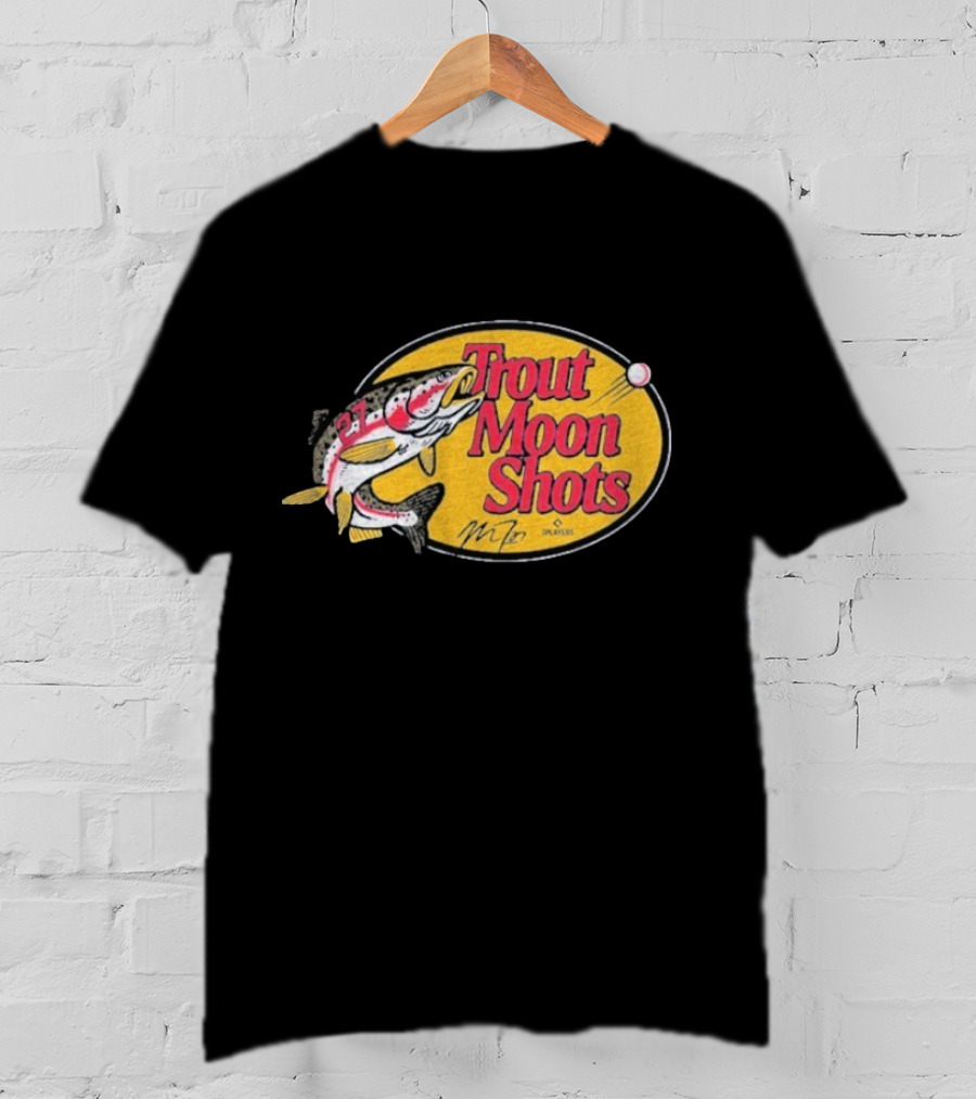 Trout Moon Shots Fish Baseball Los Angeles Angels Mike Trout T-Shirt
