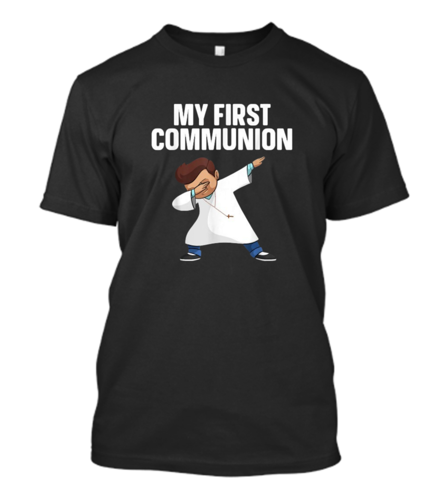 My First Communion Dabbing Priest Fun Theme T-Shirt