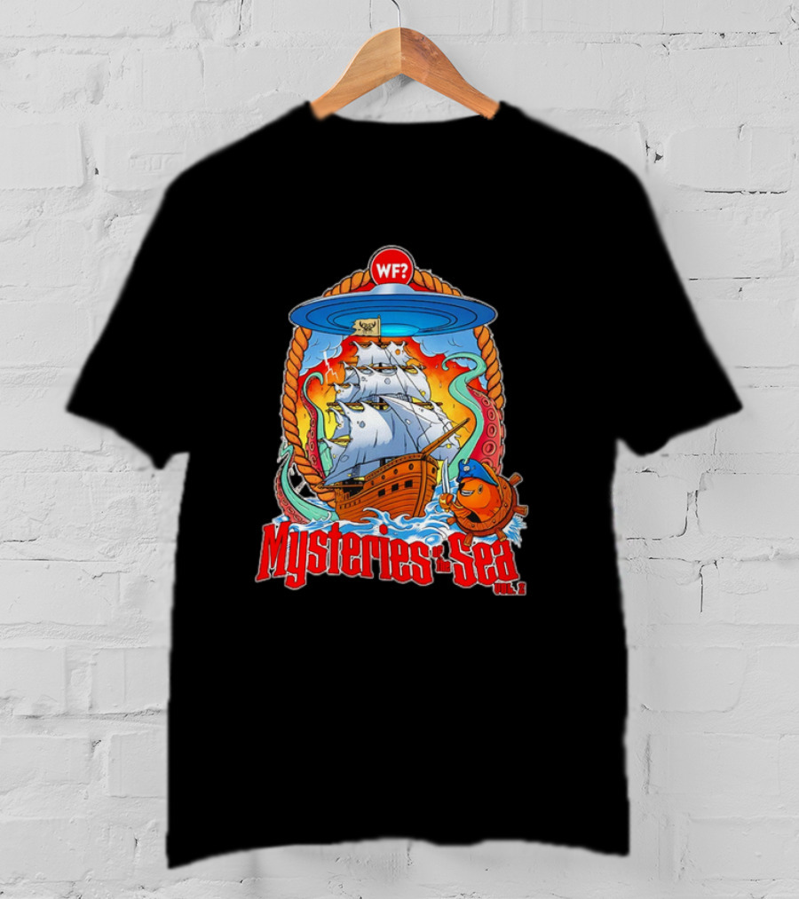 Mysteries Of The Sea Vol. 2 UFO Pirate Ship Cartoon WF? T-Shirt