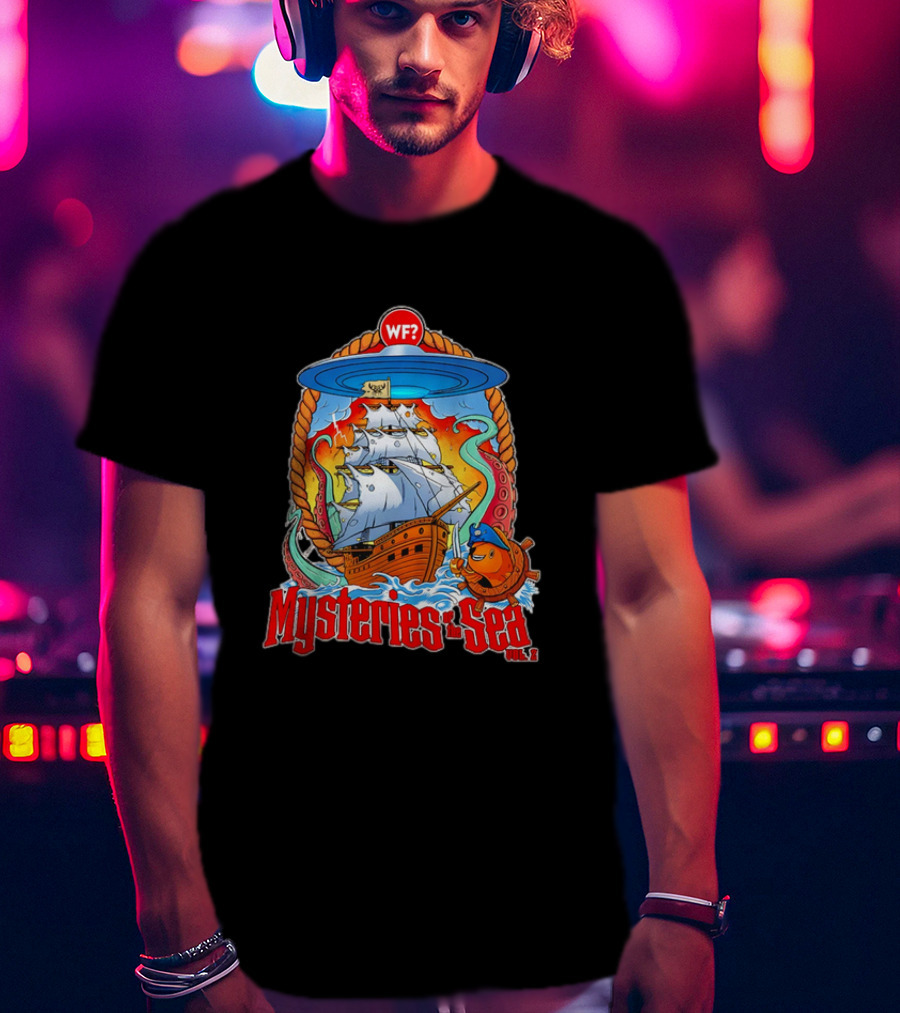 Mysteries Of The Sea Vol. 2 UFO Pirate Ship Cartoon WF? T-Shirt