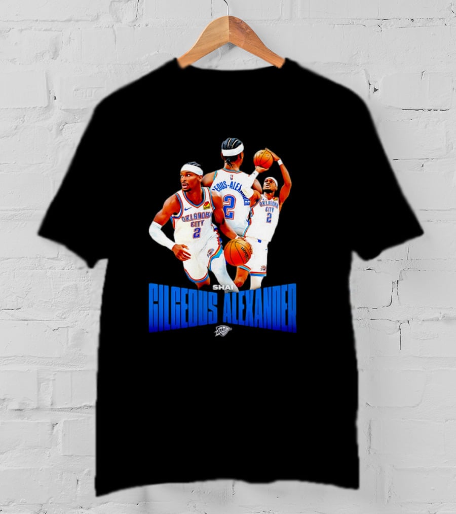 Oklahoma City Thunder Shai Gilgeous-Alexander 2 Basketball Jersey T-Shirt