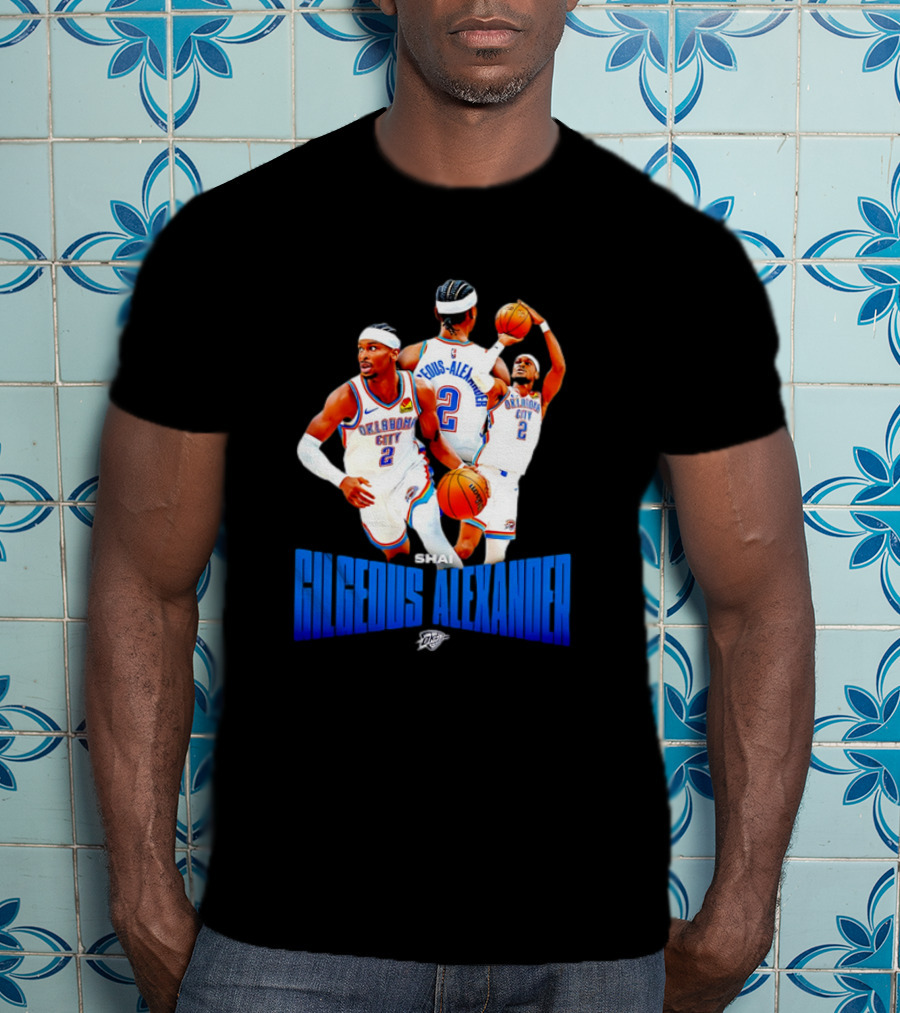 Oklahoma City Thunder Shai Gilgeous-Alexander 2 Basketball Jersey T-Shirt