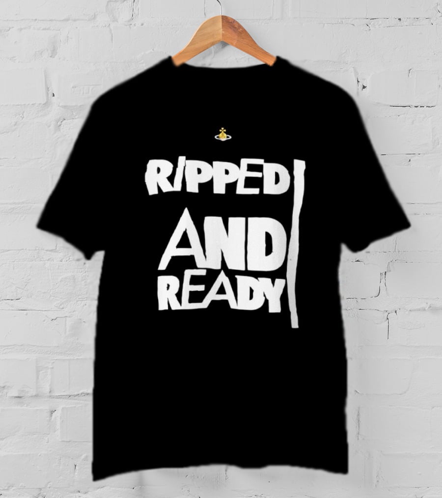 Ripped And Ready Chicken Dumbbell Fitness Motivation T-Shirt