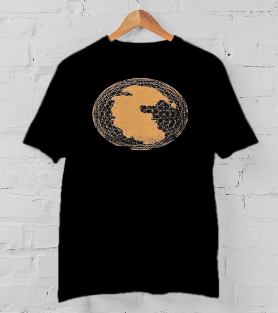 Pangaea Compass Map Retro Grid Earth T-Shirt