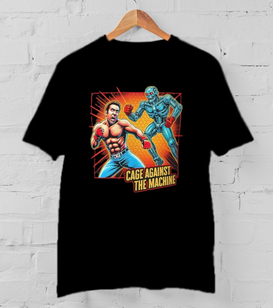 Cage Against The Machine Robot Showdown Boxing Battle T-Shirt