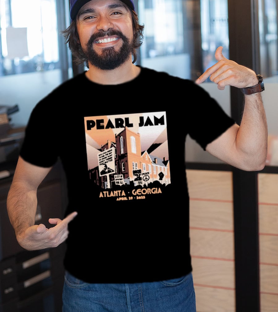 Pearl Jam Atlanta Georgia April 29 2025 Event Dark Matter US Tour T-Shirt