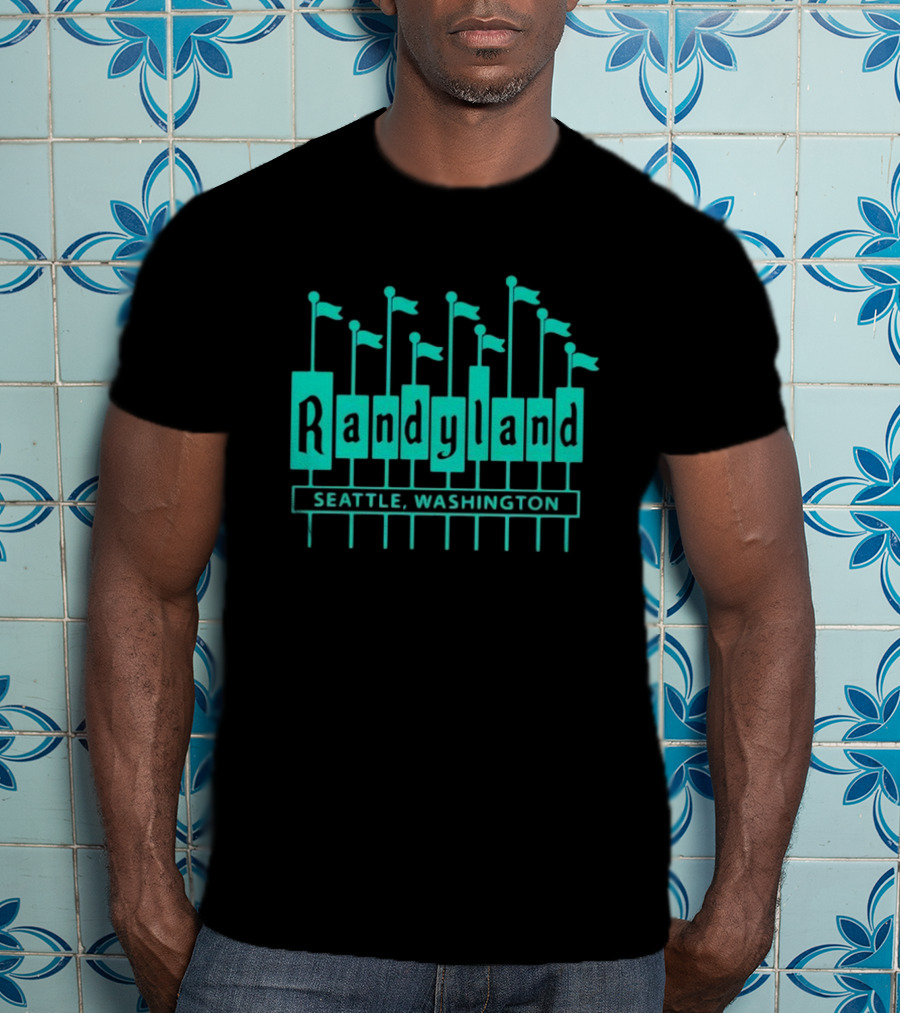 Randyland Seattle Washington Flags T-Shirt