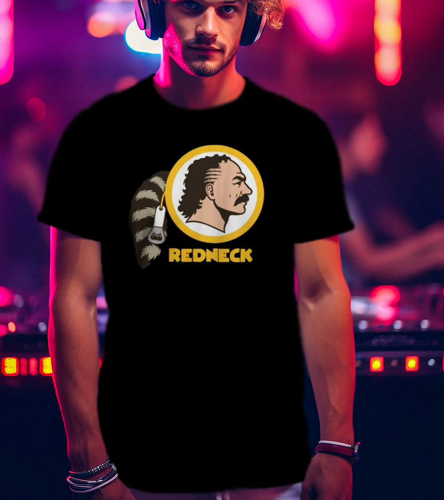 Redneck Team Washington Redskins Raccoon Tail Logo T-Shirt