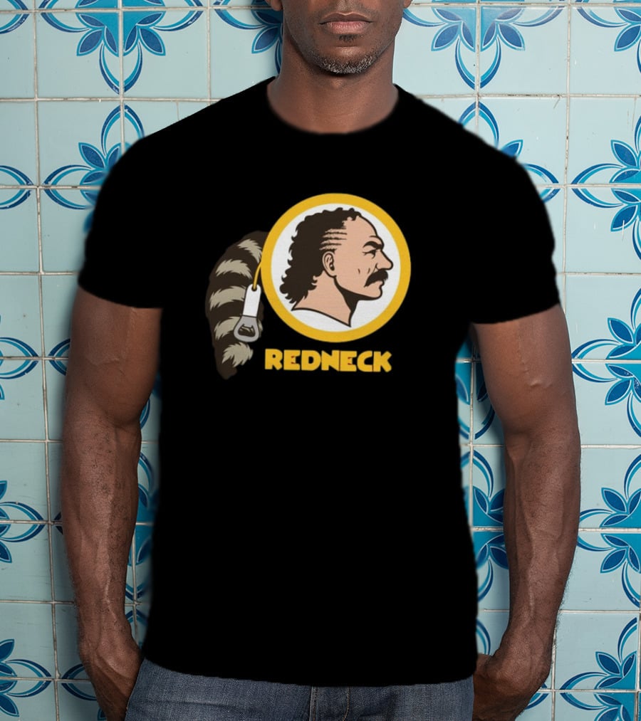 Redneck Team Washington Redskins Raccoon Tail Logo T-Shirt