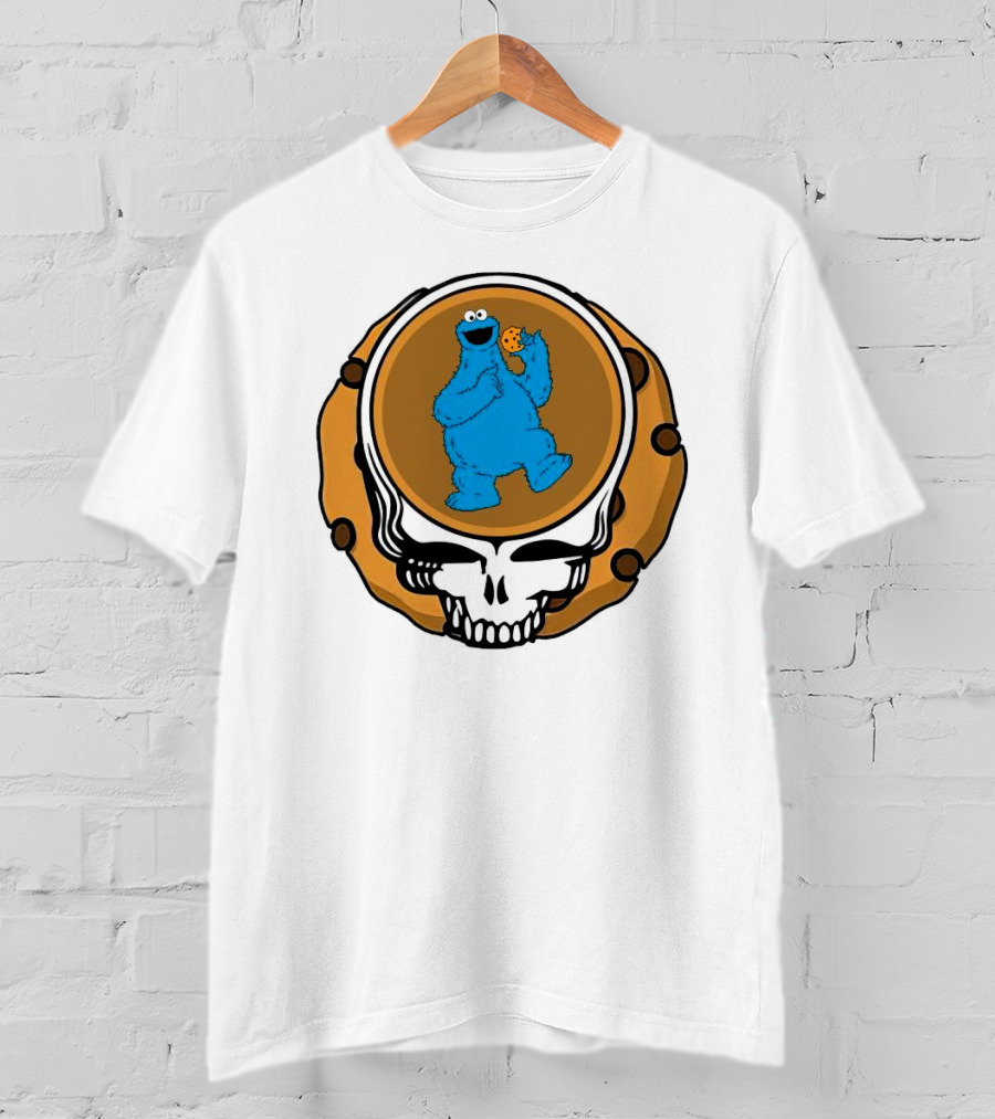 Grateful Dead Cookie Monster Steal Your Face Parody T-Shirt