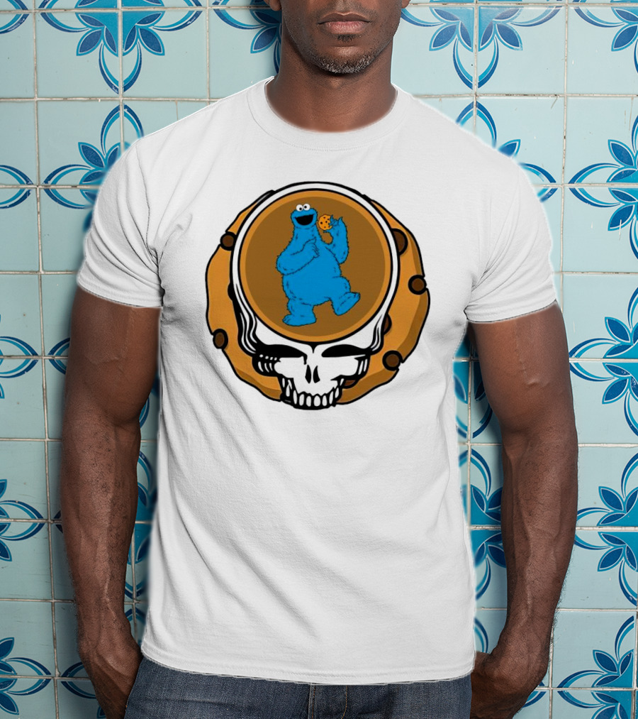 Grateful Dead Cookie Monster Steal Your Face Parody T-Shirt