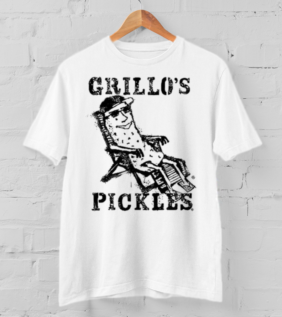Grillo's Pickles Graffiti Pickle Image T-Shirt