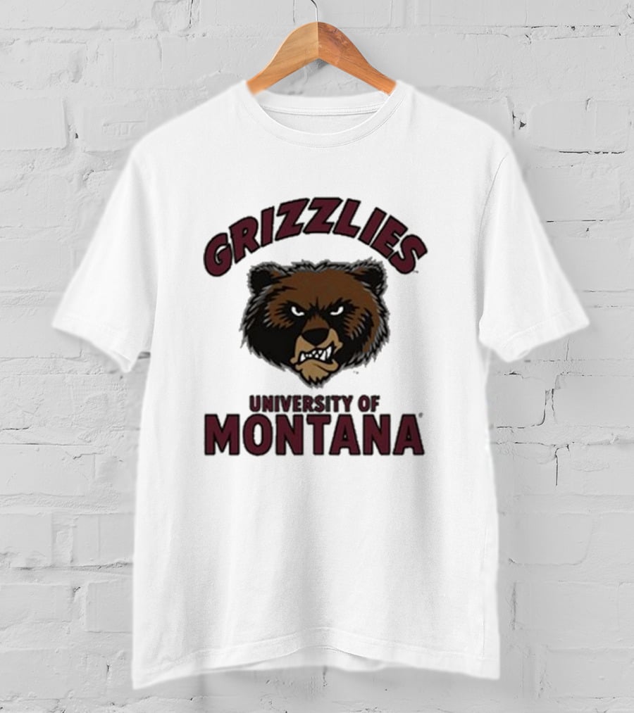 Grizzlies University Of Montana Bear Head T-Shirt