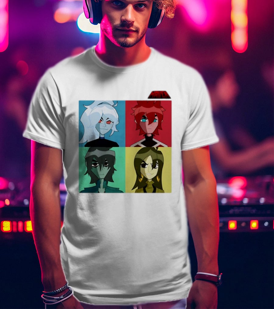 HAVEN Character Cast Art Style With Four Characters T-Shirt