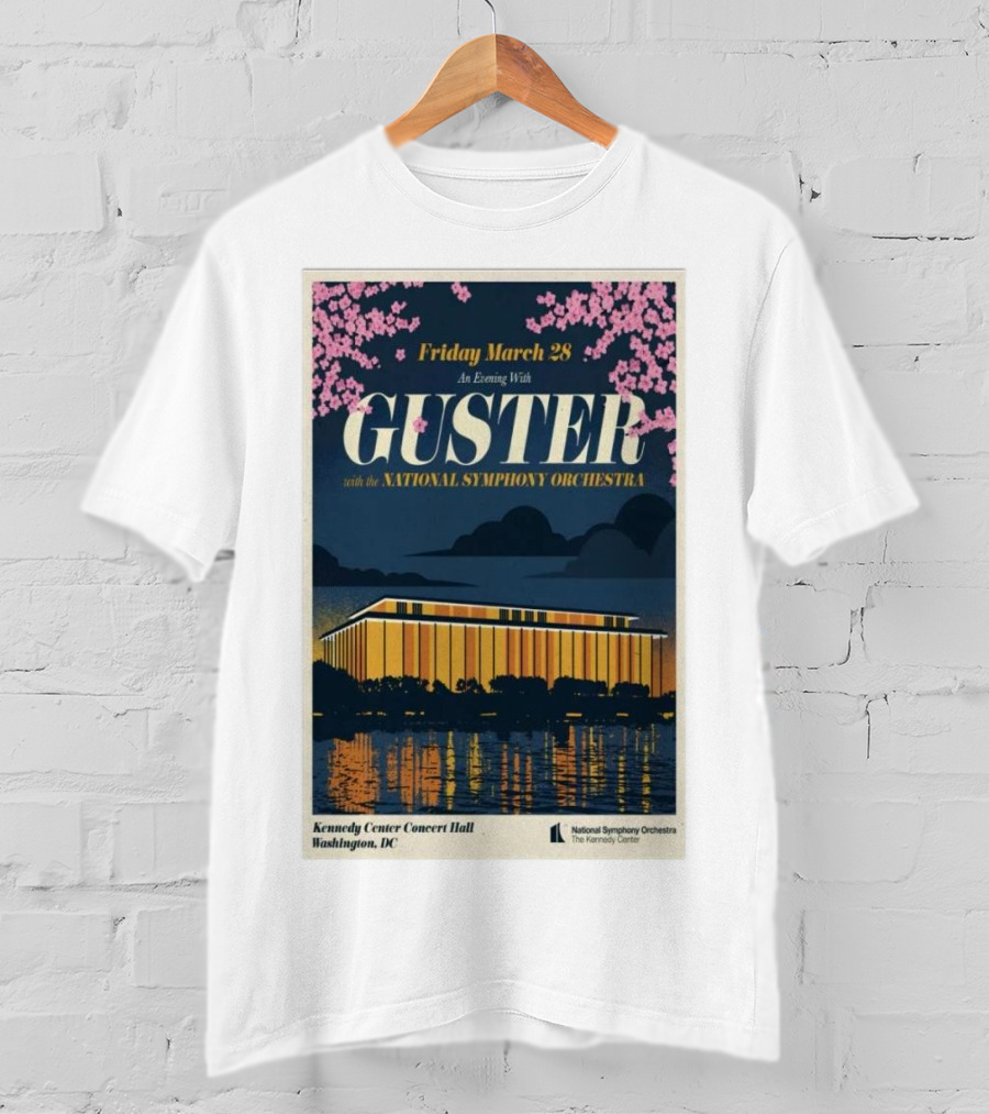 Friday March 28 An Evening With Guster National Symphony Orchestra Kennedy Center Washington DC T-Shirt