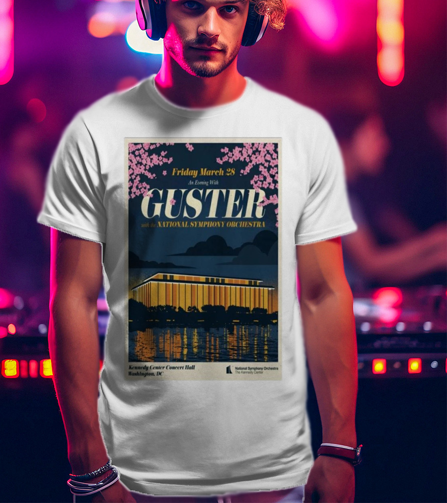 Friday March 28 An Evening With Guster National Symphony Orchestra Kennedy Center Washington DC T-Shirt