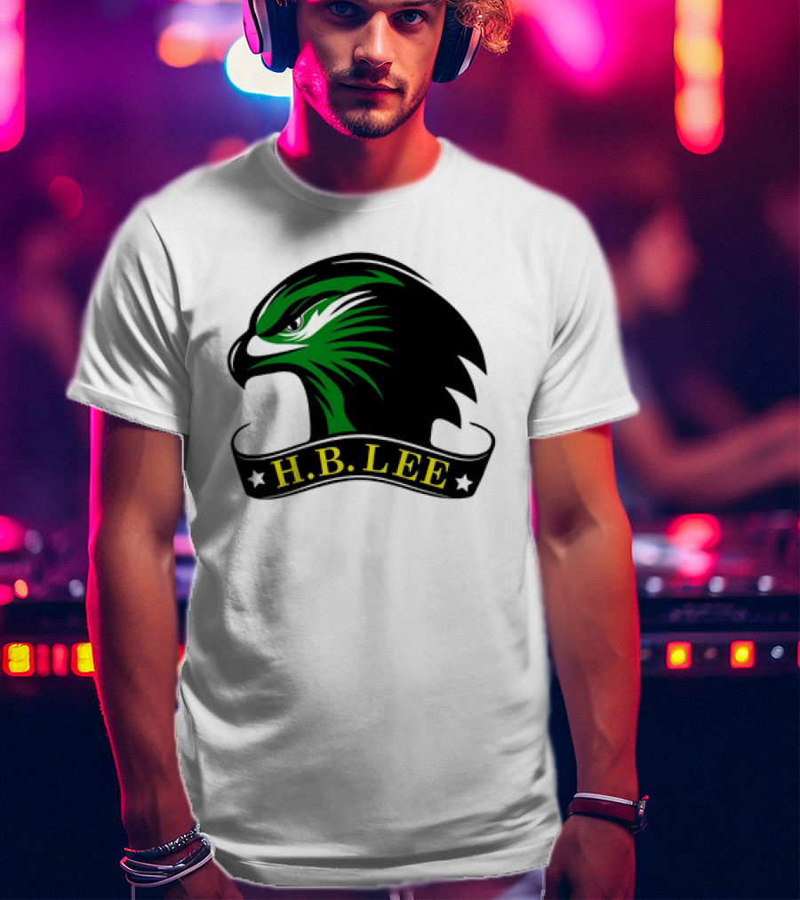 H.B. Lee Green Eagle Emblem T-Shirt