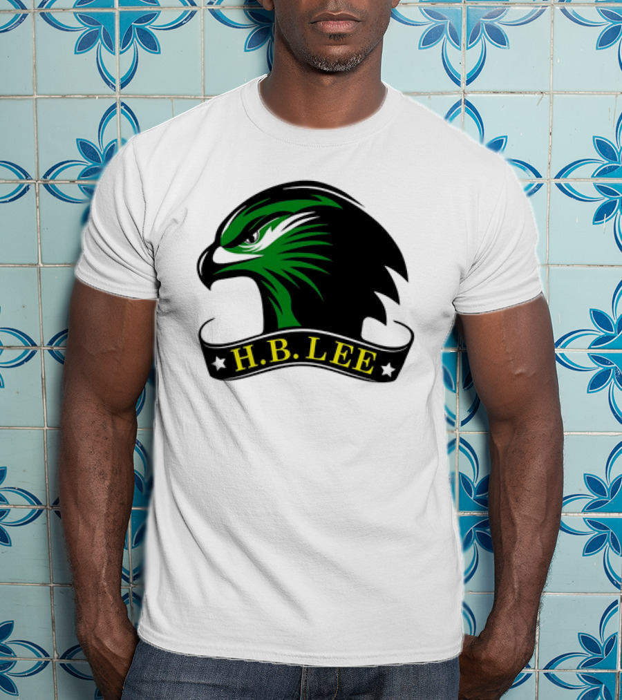 H.B. Lee Green Eagle Emblem T-Shirt