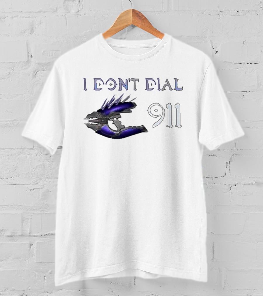 I Don't Dial 911 Halo Needler T-Shirt