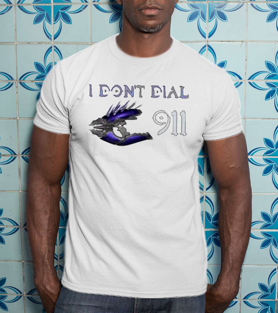 I Don't Dial 911 Halo Needler T-Shirt