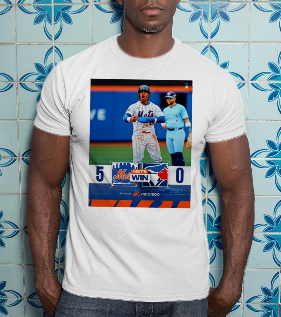 New York Mets Win 5-0 Toronto Blue Jays April 4 2025 T-Shirt