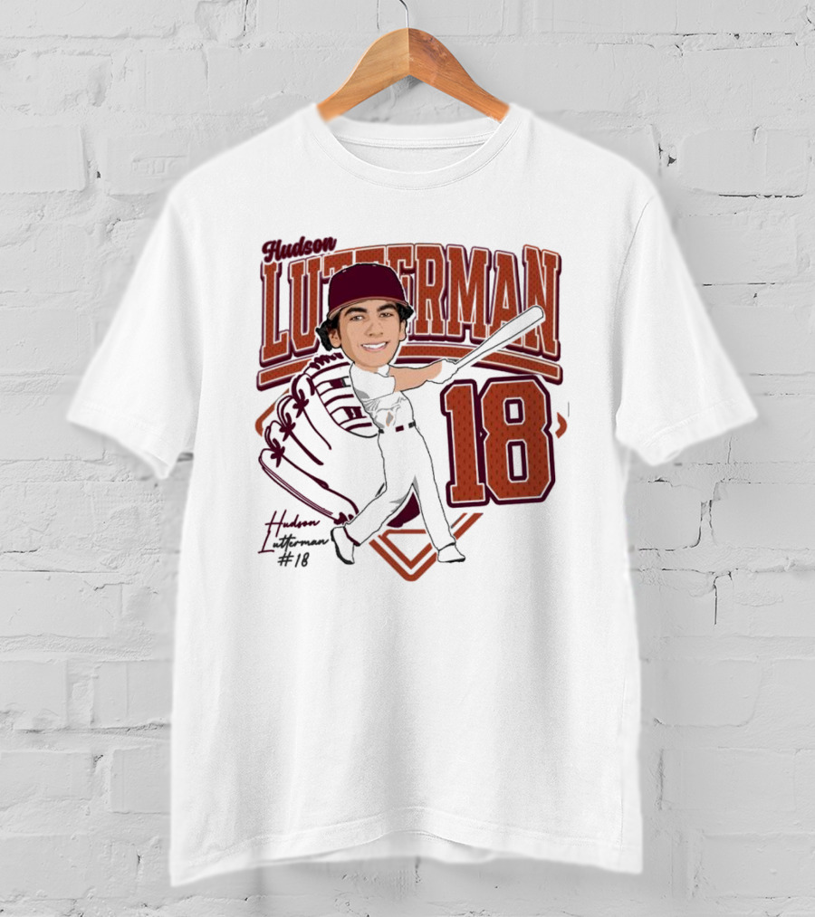 Hudson Lutterman 18 Baseball Player 2025 T-Shirt