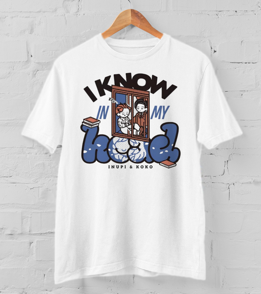 I Know In My Head Inupi And Koko Retro Comic Style T-Shirt