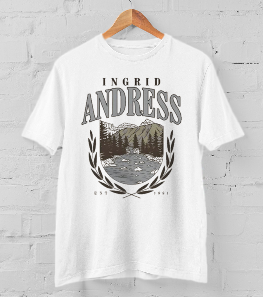 Ingrid Andress Colorado Mountains Est 1991 T-Shirt