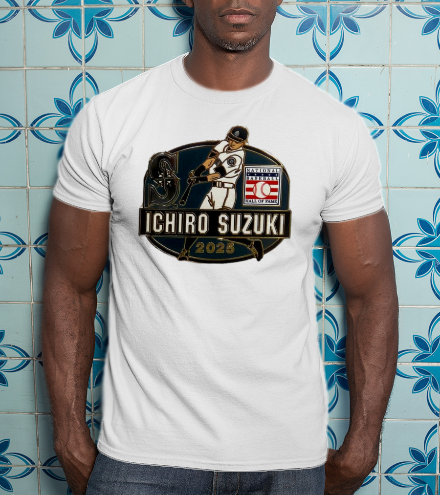Ichiro Suzuki Seattle Mariners National Baseball Hall Of Fame 2025 T-Shirt