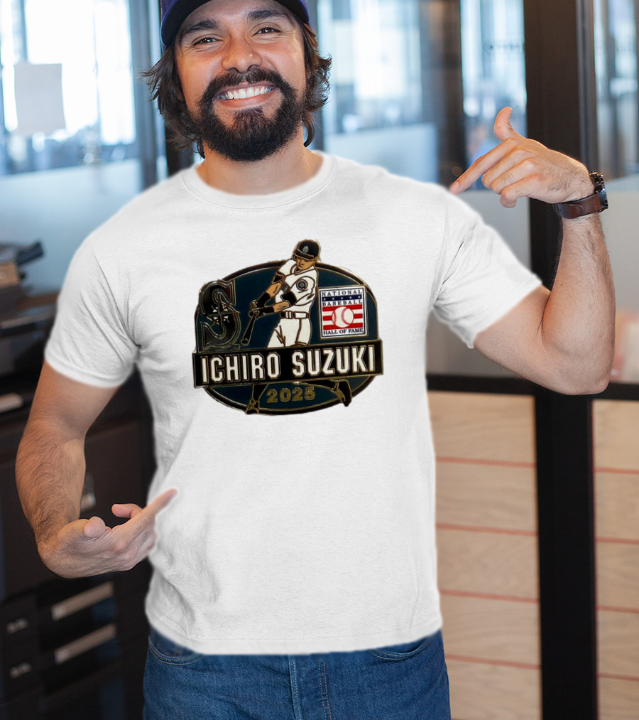 Ichiro Suzuki Seattle Mariners National Baseball Hall Of Fame 2025 T-Shirt