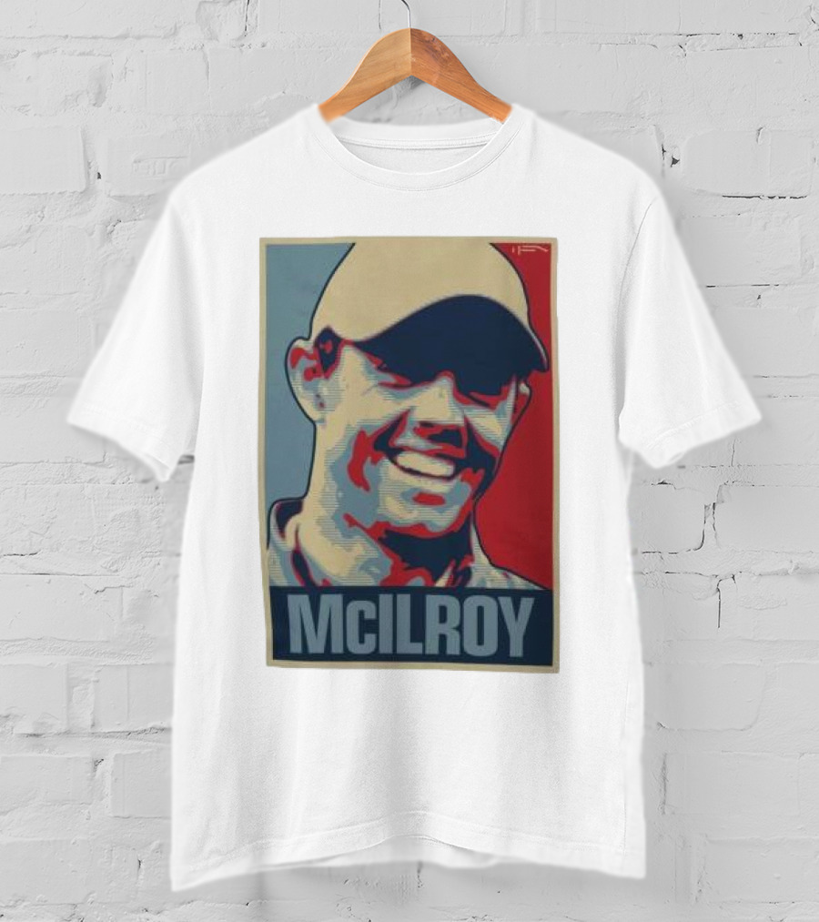 Ireland Rory McIlroy Masters Tournament Vintage Iconic Golf Portrait T-Shirt