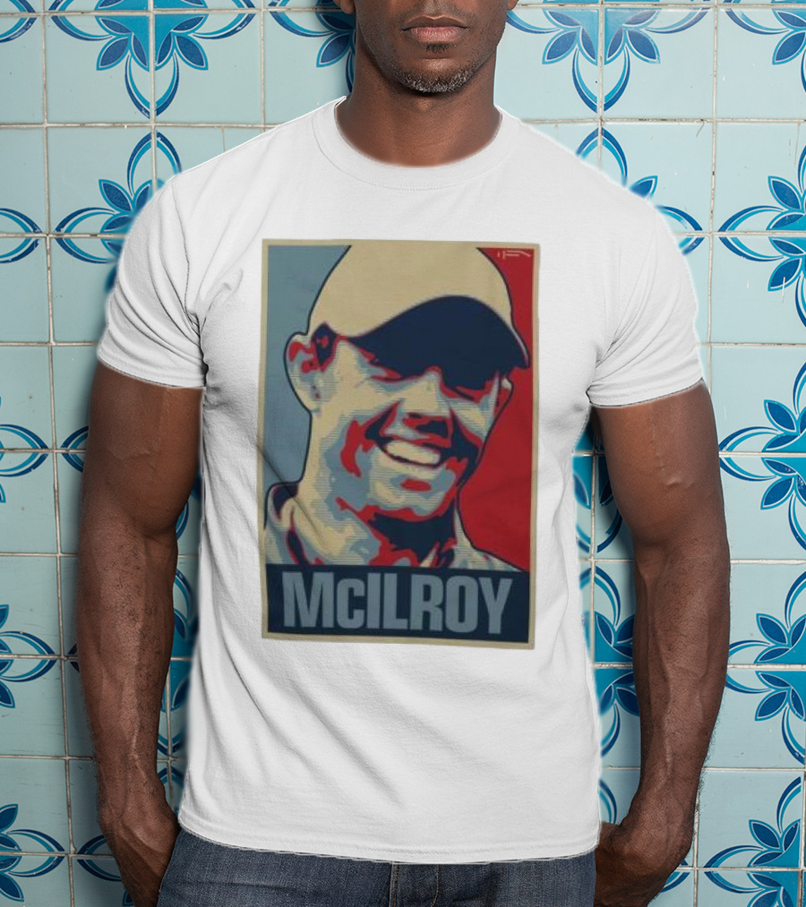 Ireland Rory McIlroy Masters Tournament Vintage Iconic Golf Portrait T-Shirt