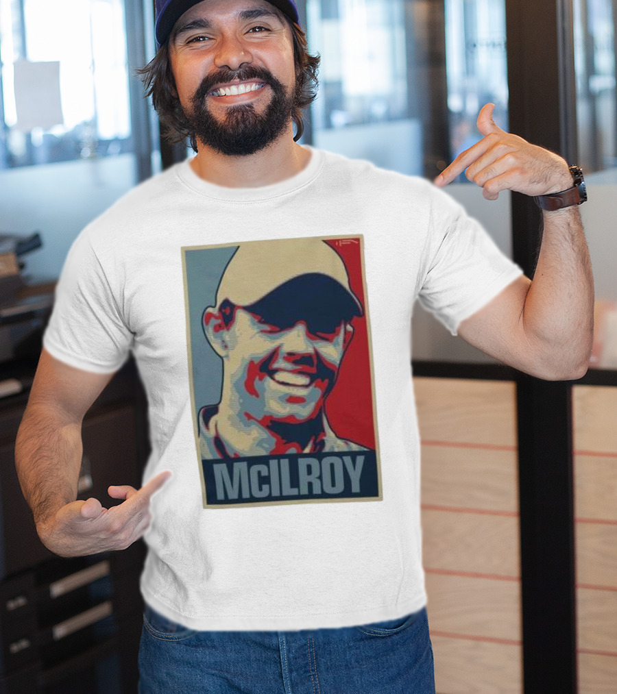 Ireland Rory McIlroy Masters Tournament Vintage Iconic Golf Portrait T-Shirt