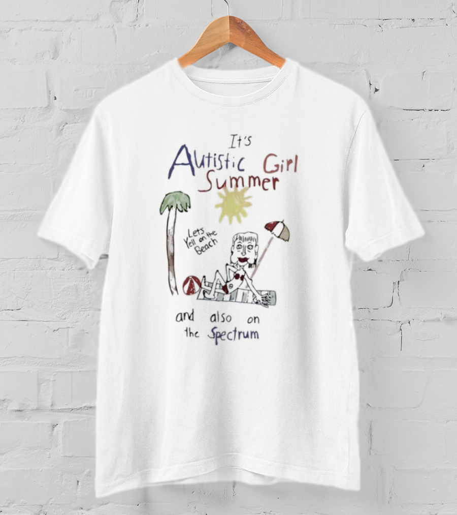 Its Autistic Girl Summer Beach Vibes With On The Spectrum Fun T-Shirt