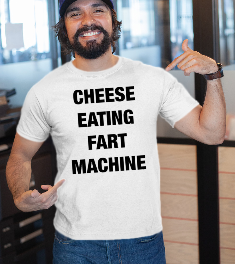 Illegal Cheese Eating Fart Machine Humor T-Shirt