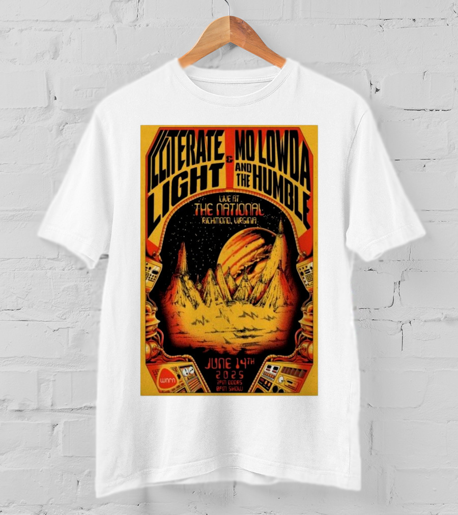 Illiterate Light Mo Lowda The Humble Live At The National Richmond Virginia June 14 2025 T-Shirt