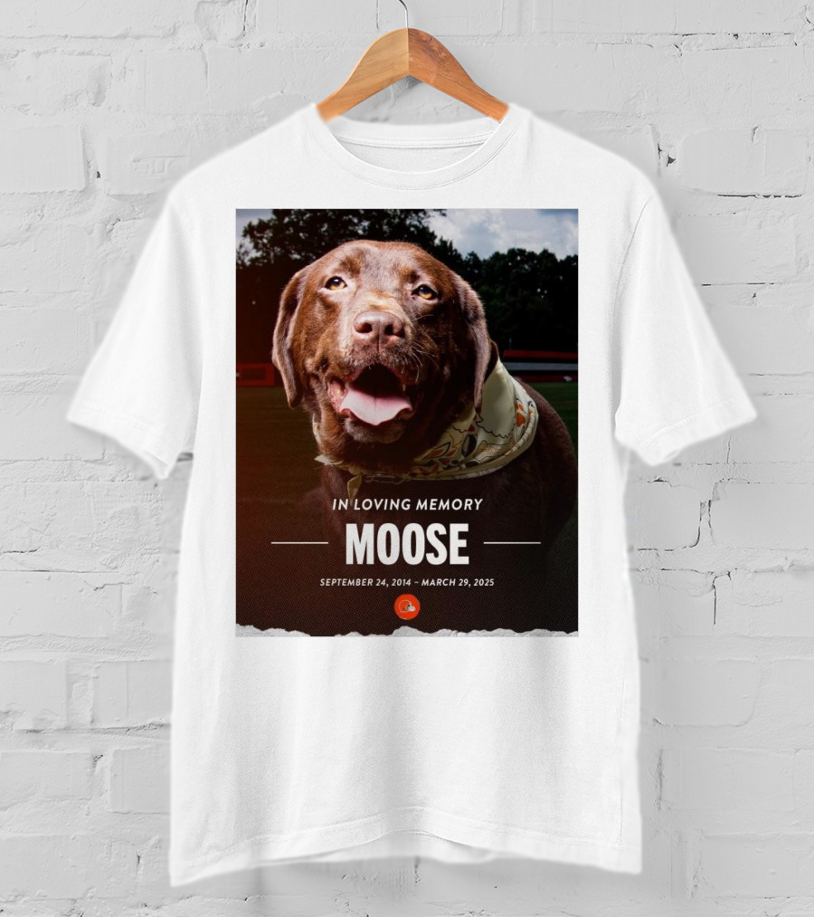 Cleveland Browns NFL In Loving Memory Moose September 24 2014 March 29 2025 Hard Knocks Star T-Shirt