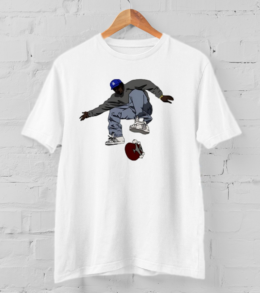 Kareem Campbell World Skateboards 90s Iconic Skateboarding Trick T-Shirt