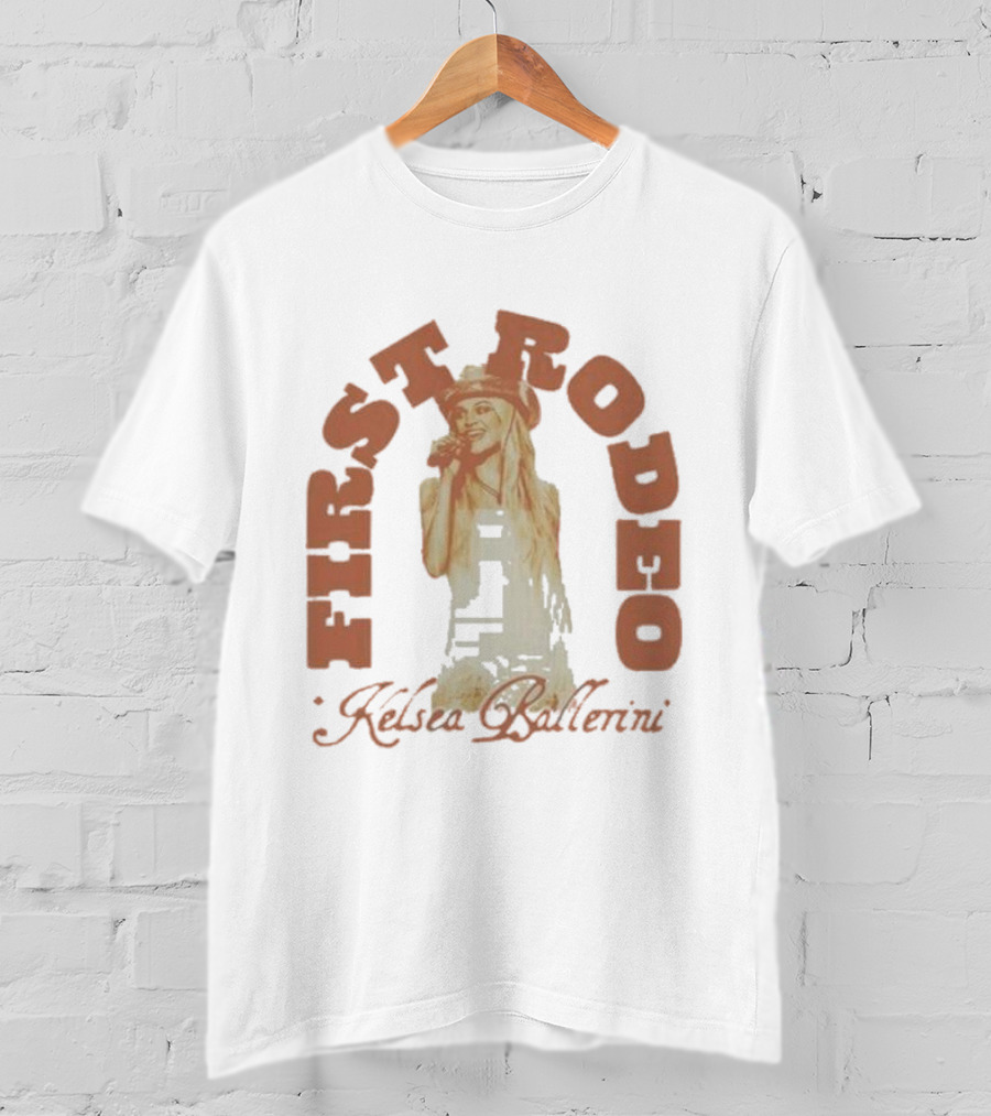 Kelsea Ballerini First Rodeo Cowgirl Hat Microphone T-Shirt