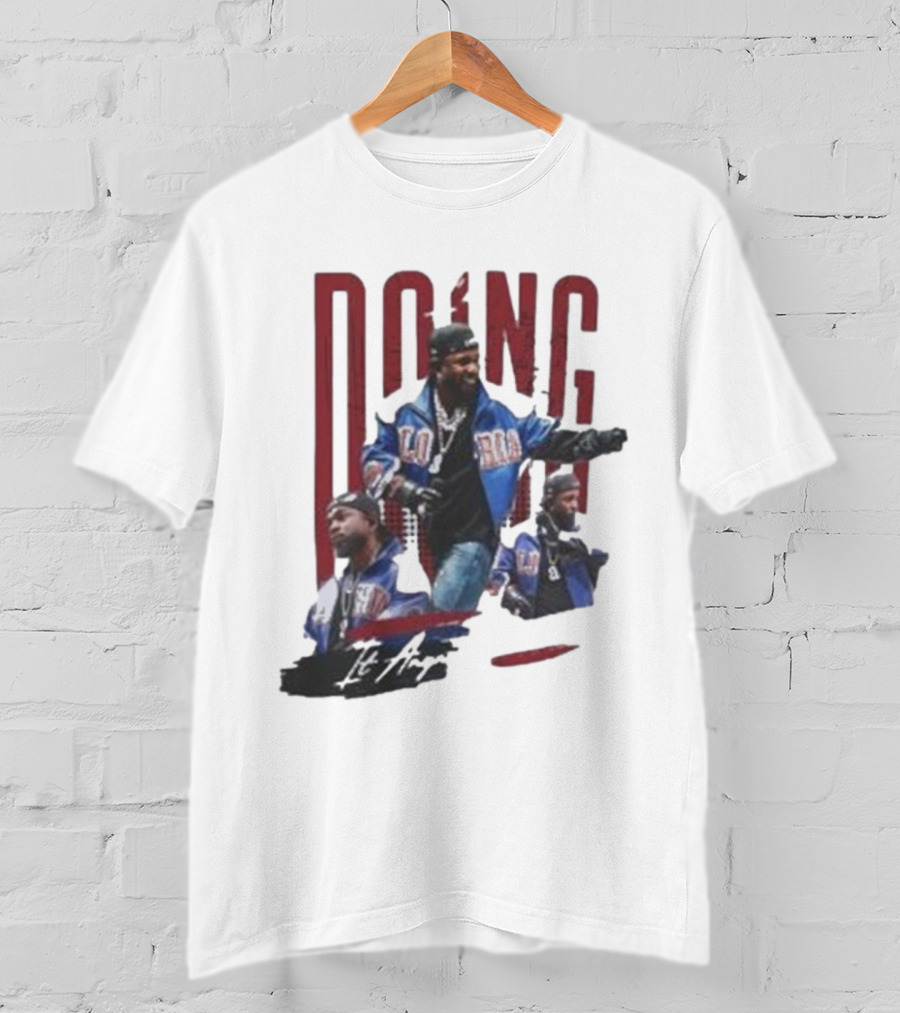 Kendrick Lamar Doing It Anyway Hey Drake Blue Jacket T-Shirt
