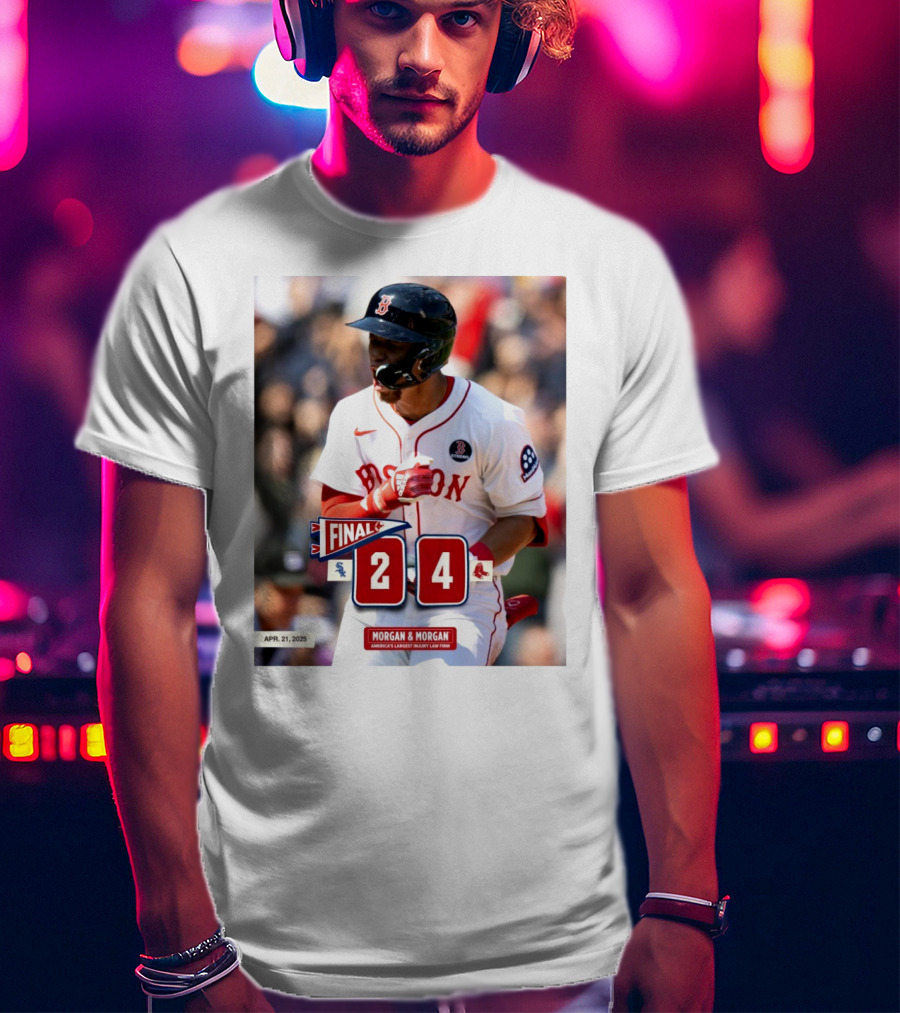 Boston Red Sox Victory Over Chicago White Sox 4-2 Marathon Monday Apr 21 2025 T-Shirt