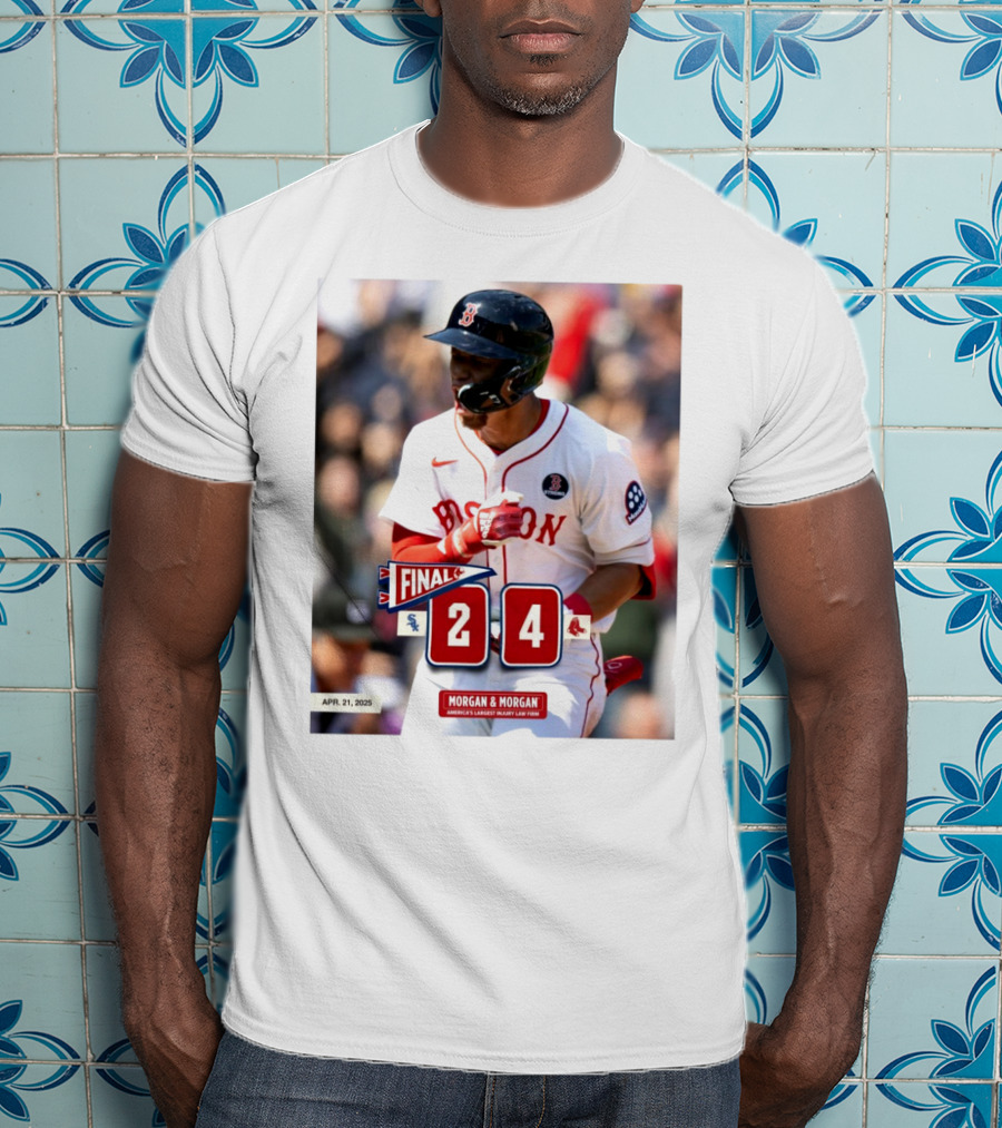 Boston Red Sox Victory Over Chicago White Sox 4-2 Marathon Monday Apr 21 2025 T-Shirt