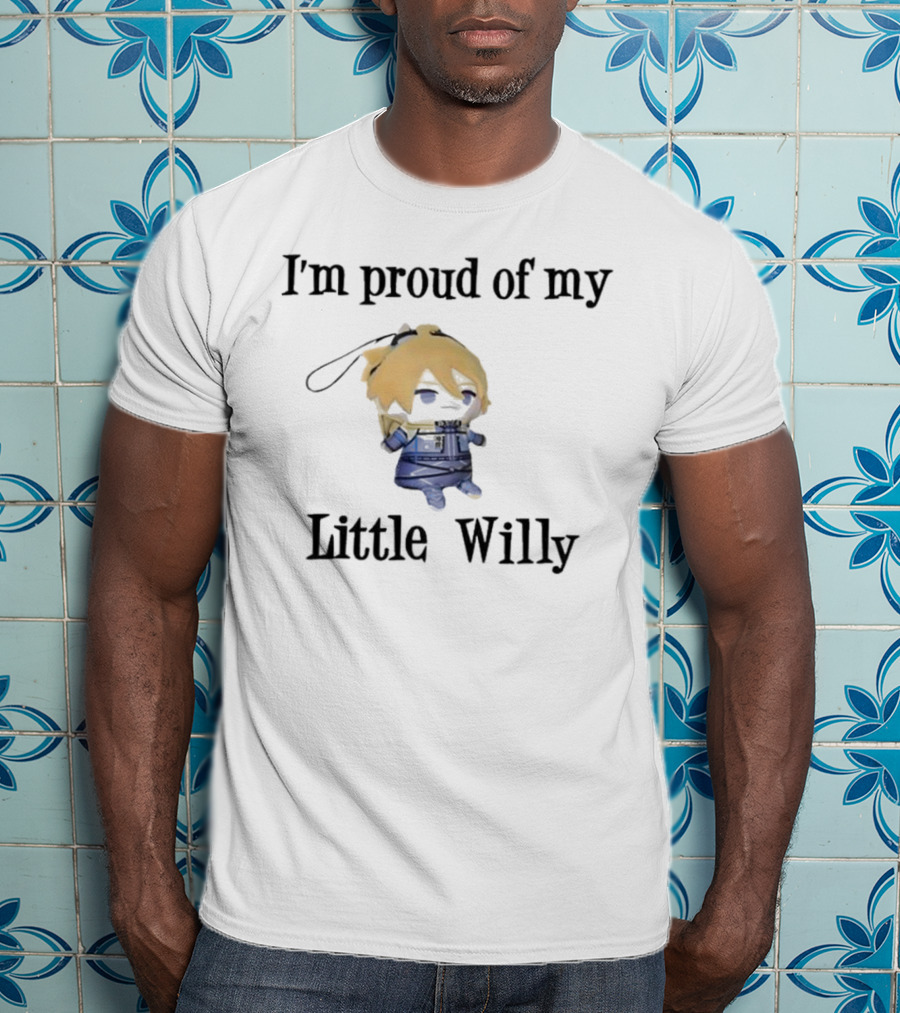 I'm Proud Of My Little Willy Cute Cartoon Character T-Shirt