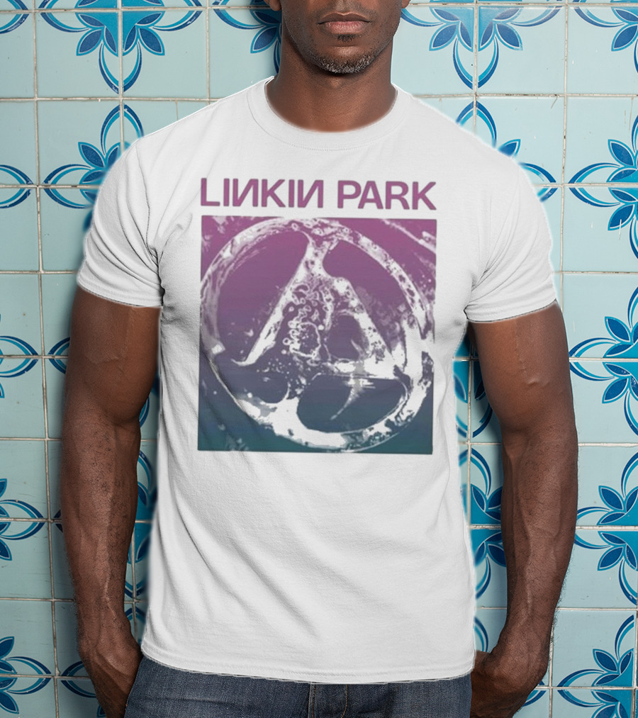 Linkin Park Gradient Circle Symbol Fz Deluxe Drop Shoulder T-Shirt