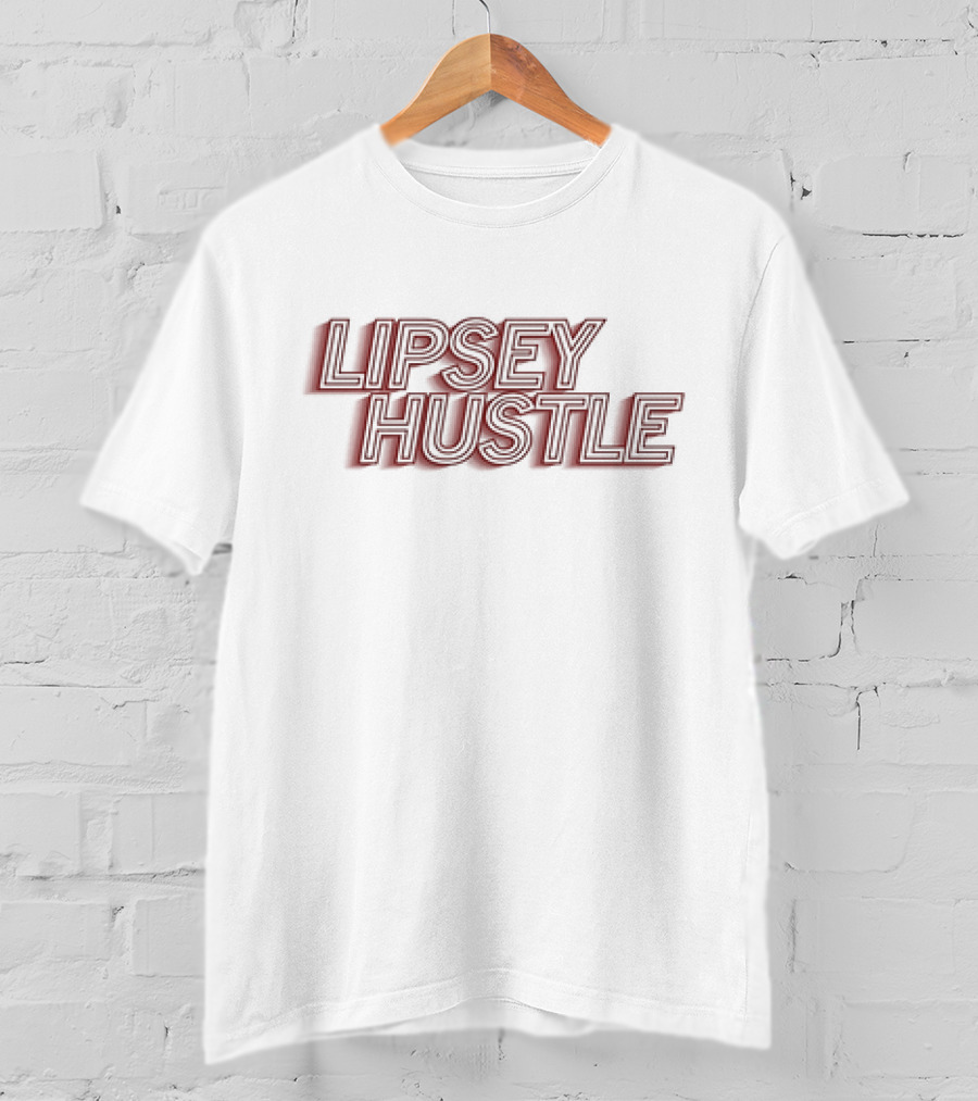Lipsey Hustle Outline Bold Script T-Shirt