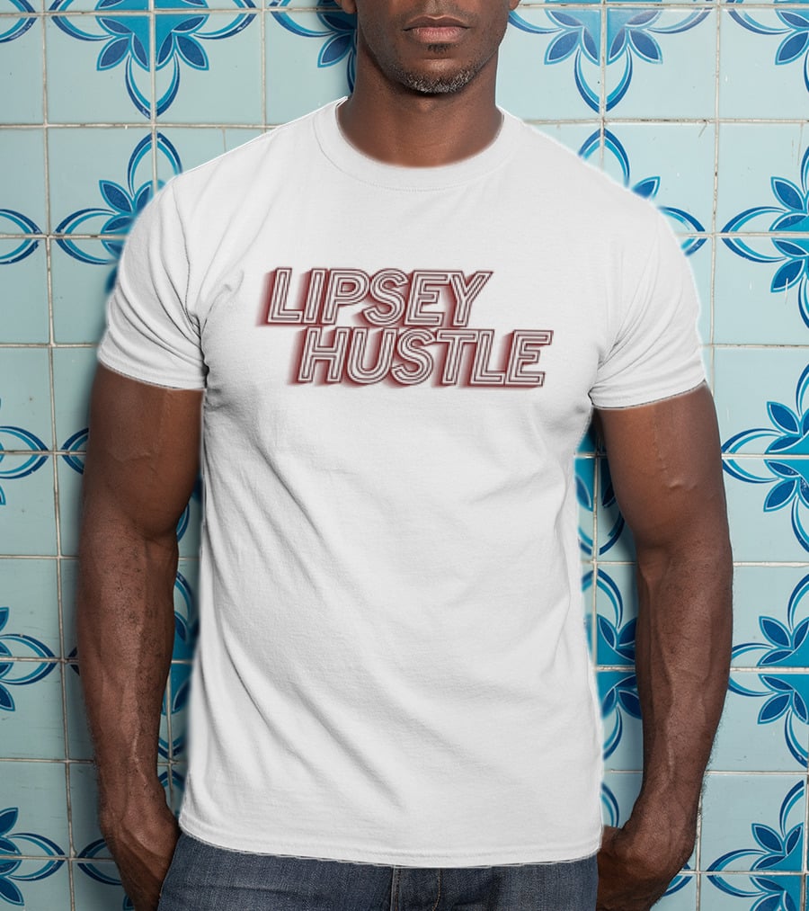 Lipsey Hustle Outline Bold Script T-Shirt