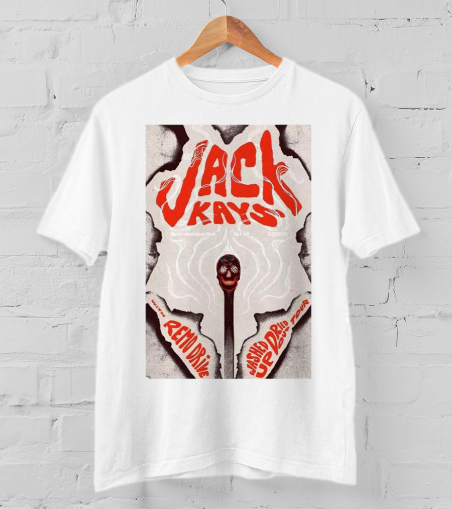 Jack Kays March 9 2025 St. Andrew’s Hall Detroit Featuring Remo Drive Washed Up Dried Up Tour T-Shirt