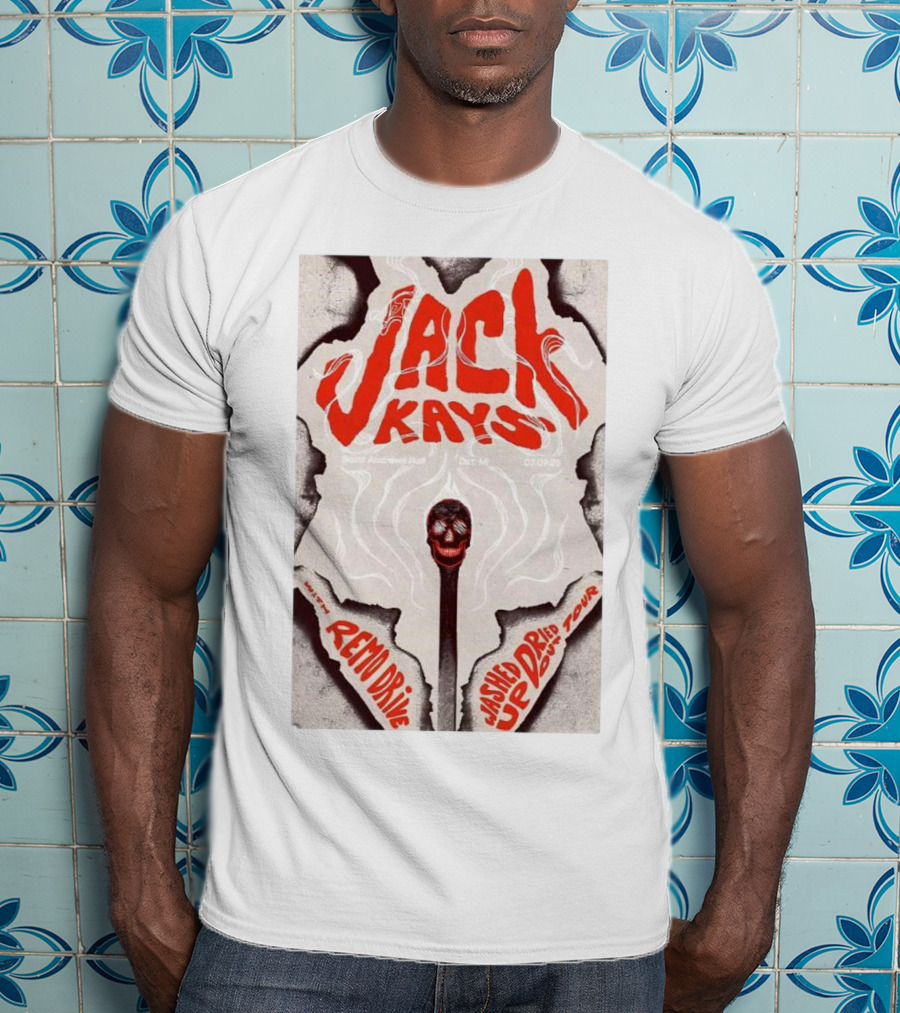 Jack Kays March 9 2025 St. Andrew’s Hall Detroit Featuring Remo Drive Washed Up Dried Up Tour T-Shirt